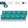 EVO Sticks Teal 10 πακέτα