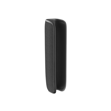 Πλευρική όψη Υφασμάτινης Θήκης Ploom AURA σε χρώμα Jet Black χωρίς συσκευή