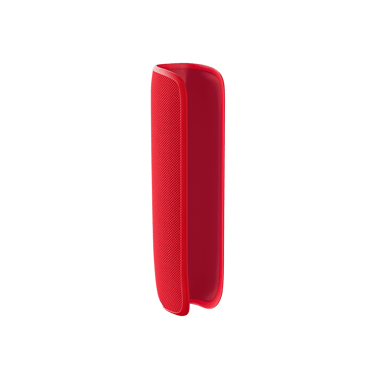 Πλευρική όψη Υφασμάτινης Θήκης Ploom AURA σε χρώμα Lava red χωρίς συσκευή 
