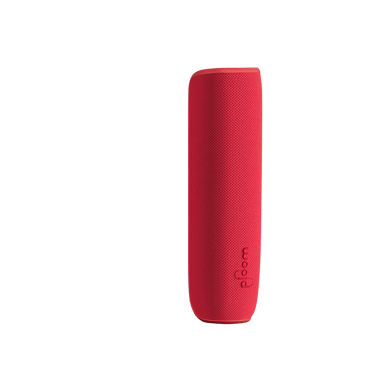 Δεξιά όψη Υφασμάτινης θήκης Ploom AURA σε χρώμα Lava red