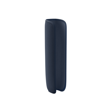 Πλευρική όψη Υφασμάτινης Θήκης Ploom AURA σε χρώμα Navy Blue χωρίς συσκευή