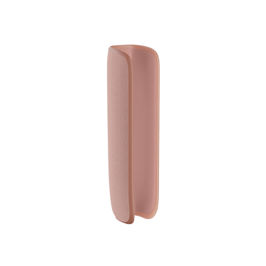 Πλευρική όψη Υφασμάτινης Θήκης Ploom AURA σε χρώμα Rose Gold χωρίς συσκευή 
