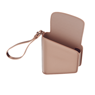 Closed Rose Gold Duo Carry Case close-up